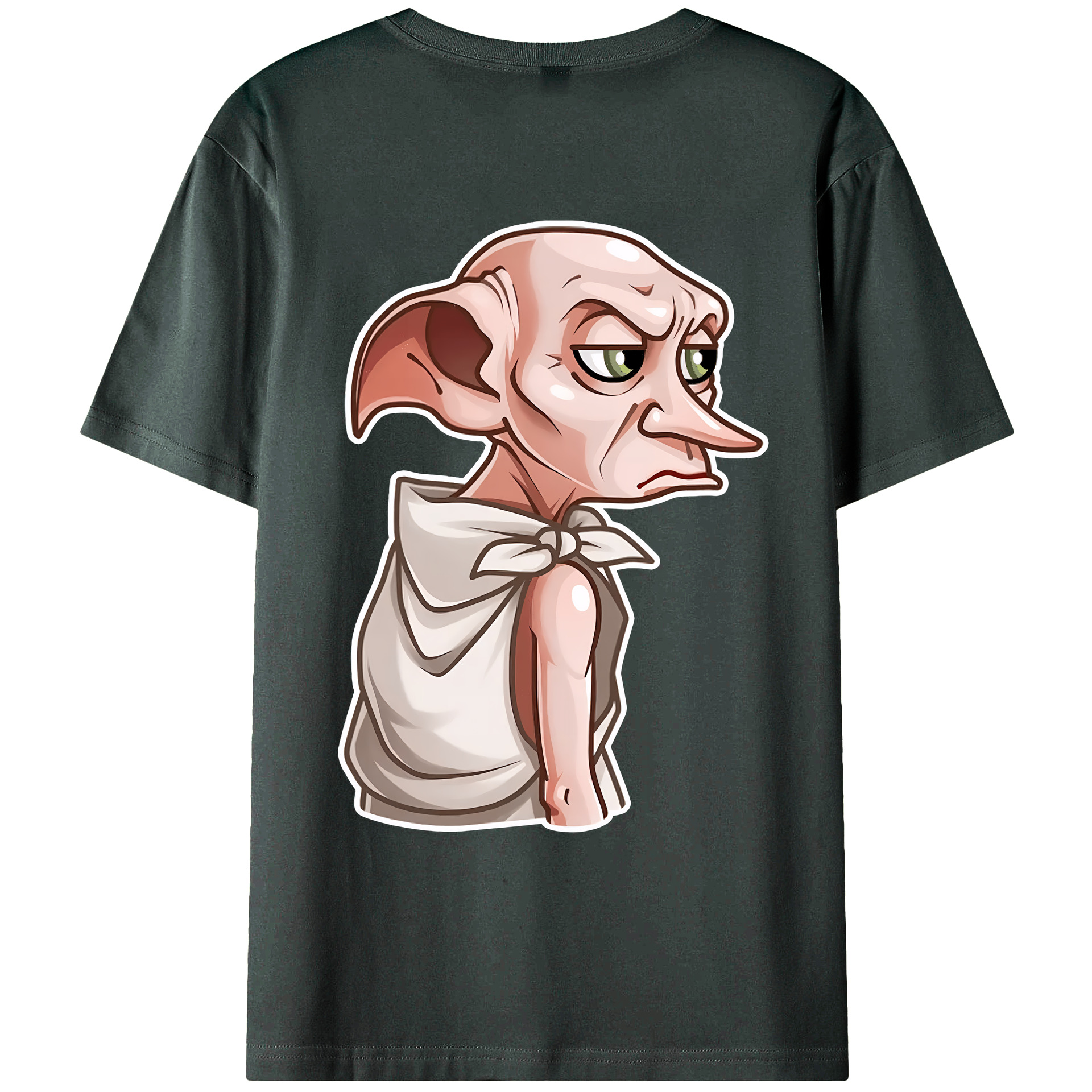 （画像用） Harry Potter ハリー・ポッターシリーズ 綿100％ メンズ半袖Tシャツ（バックプリント） 通気性
